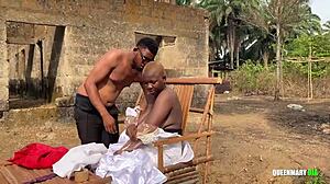 My ex girlfriend's wedding day turns wild as she bends over outdoors for one last big ass doggystyle fuck with me.