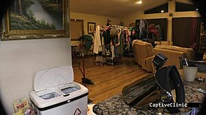 Strangers in the night - jewel - nurses pov shows the brunette patient in latex gloves and handcuffs.