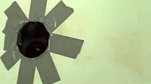 I'm at the gloryhole sucking this big interracial cock until it gives a facial cumshot.