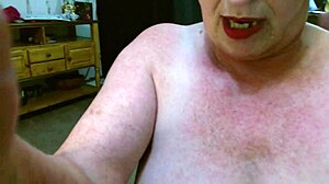 thick and sexy-as-hell dawnskye1962 is stretching in red lace as american mature with big ass and big tits shows naughty lingerie.