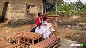 एक्स GF की शादी के दिन बाहर बड़ी गांड झुकाकर आखिरी डॉगी चुदाई