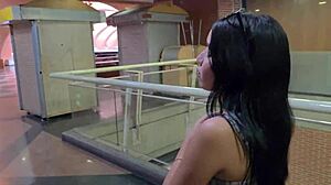 I picked up this cute tattooed teen on the street and ripped her clothes for intense doggystyle and cowgirl fucking 😈🍑