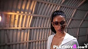 Stunning Latin Girl Deisy Leon Rips Clothes To Reveal Small Tits And Pussy