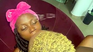 Slutty lesbian friend dances and kisses wildly