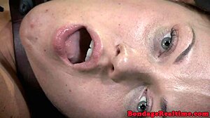 DOMINATED beauty gets FINGER FUCKED intensely by her MASTER in rough BDSM session