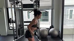 gym workout done now next one's gonna be totally naked!!