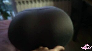 Intense arousal from step sister's juicy ass during yoga session