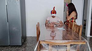 Maid Fulfills Dark Fetish With Charming Natural Tits Exposed!