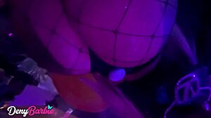 Milf with big ass gets fucked by boy in the middle of the party. Blonde bride in lingerie dances and shakes ass.