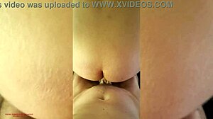 She craved his big cock in her curvy ass. He bent her over for rough doggystyle creampie.