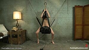 i crave busty babe dildo insertion on sybian machine