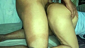 Indian housewife gets bent over for rough doggystyle fuck with moaning and wet hairy pussy