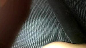 latina slut hotwife fucking friend bareback in car while cuckold husband waits