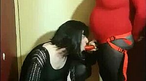 crossdresser dives into ass to mouth fun in homemade collection part 1