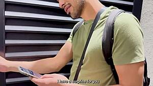 Ebony curvy milf surprises foreign boyfriend with interracial fuck