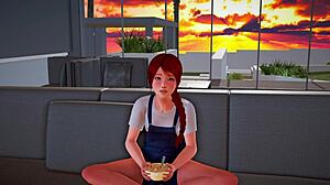 that was a nice date with maddie but revenga is up next in my new family part 53 with curvy hentai outfits and big tits