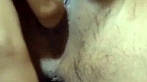 indonesian girl fingering her big pussy lips