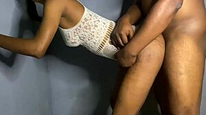 brown skin lady gets fucked hard in fishnets