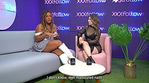 Latina milf carla morelli gets rough sex with maxx betancur in ffm threesome 😏 almost loses control with interviewer dani ortiz - xxxfollow session 9