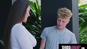 Oh man, my stepmom Melanie Hicks just sealed this wild DP deal with my bully.