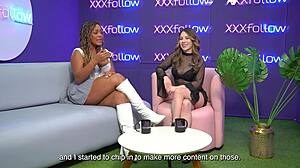 Latina milf carla morelli gets rough sex with maxx betancur in ffm threesome 😏 almost loses control with interviewer dani ortiz - xxxfollow session 9