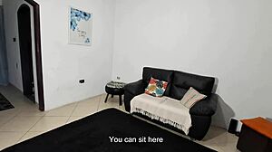 Stepfather Blackmails And Fucks Sons Girlfriend In Doggystyle. He Rips Clothes While Cuckold Husband Watches Humiliation.