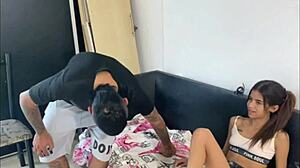 horny stepsister still craves more after boyfriend date and ends up banging me at home full story