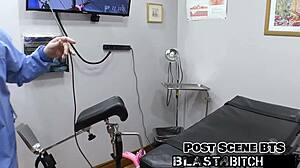 Mia shocks her shaved pussy with intense missionary pounding before getting blasted with cum in pov