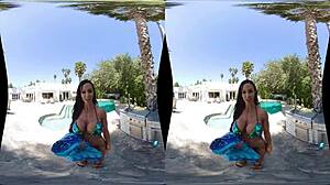 jewels jade's big ass and tits shine in milfvr bikini blowjob outdoors