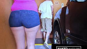 HIALEAH BOMBSHELL KATIE CUMMINGS, THE CURVY LATINA WITH BIG TITS AND ASS, DEEPTHROATS AND FUCKS A STRANGER DOGGYSTYLE IN EL PALACIO. HER EXOTIC BEAUTY SHINES IN THIS CUTE WIFE'S HARDCORE ENCOUNTER.