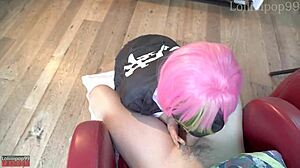 Intriguing Demon Slayer Cosplay with Mitsuri Riding Monster Cock in Asian Bent Over Action