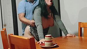 i fucked my stepmother while she was clearing the table oops