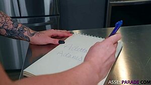 arietta adams gives autograph for big cock in interracial deepthroat