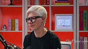 Cute nerdy brunette Leana Lovings shines in casting interview