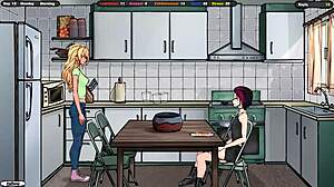 Landlord Peeks Up Jenny's Skirt While She Dusts Refrigerator in 3D Hentai Scene with Gangbang Action