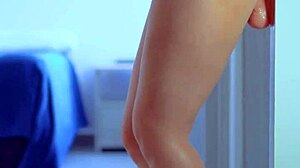 College Girls In Sexy Dress And Sneakers Dildo Play