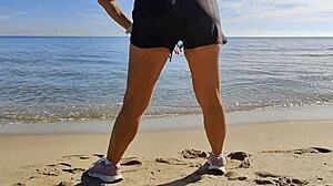 feeling so horny fucking my stepmom and tantaly doll on the bed, got caught but kept pounding that pussy sandwich with cum on tits