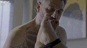 Nylons High Heels And Filthy Desires With Big Ass Brunette Goddess In Femdom Footjob, Deepthroat Blowjob, Choking Domination, Wet Pussy Licking.