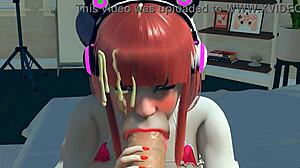 Stepdaughter vacuum blowjob for indecent stepfather