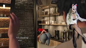 in golden boy 29, the stepmom is sucking on that huge cock in cosplay toilet action