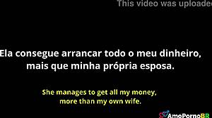 Hey, you think this perfect 18-year-old enteada can always get what she wants from her padrasto in taboo Brazilian POV action?