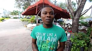 Caricature gone wrong as starving artist gets fed huge big black cock in first time interracial outdoor action with redhead milf. 😱🍆