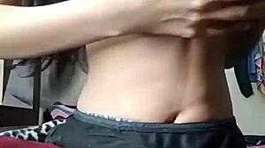 Super Hot Indian Girl With Big Boobs Masturbates As Horny Girlfriend On Webcam