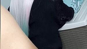 Hey, my virgin stepdaughter just lent me her huge tits for a bit, over 18 in that sexy costume!