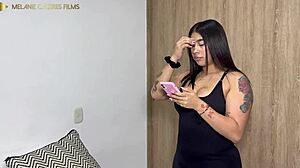 I creampied my stepsister after catching her masturbating - huge BBW ass in Colombian homemade vid