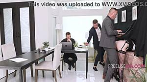 The Only Thing More Important Than Our Jobs Is Petite 18+ Doggystyle Banging In Office Group Hardcore.