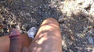 French nudist milf, are you shocked that a real voyeur followed you on the beach?