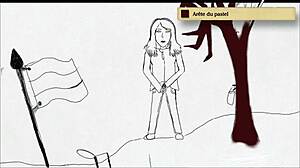 Teen 18+ Girl Peeing Standing Up in Art Academy Home Studio