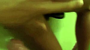 I give blowjob in front of mirror during holiday... clothes ripped, sex feels so good!