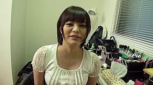 Petite Japanese Virgin Teen 18+ Masturbates and Sucks to Cum in Mouth